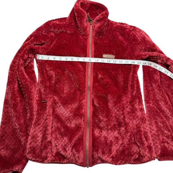 Columbia Jacket Fire Side II Sherpa Full Zip Fleece SZ S Spring Outdoor Granola - Picture 4 of 12